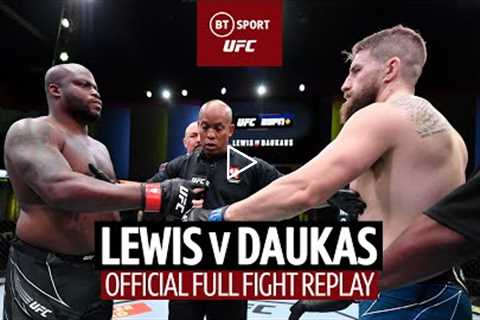 Derrick Lewis v Chris Daukaus  Lewis beats KO record!  UFC Full-Fight Replay