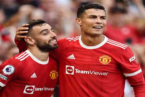 Cristiano Ronaldo trolled by Bruno Fernandes and Nemanja Matic after losing in Man Utd training game