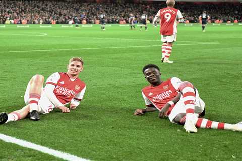 Arsenal stars Bukayo Saka and Emile Smith Rowe’s incredible goalscoring stats reveal pair are up..