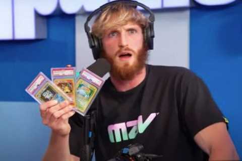 Logan Paul fears he spent £2.8MILLION on fake Pokemon cards after wearing lucky one during..