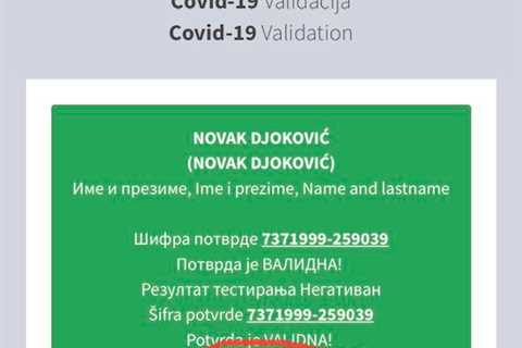 Mystery over Novak Djokovic’s Covid test amid claims QR code ‘showed negative result’