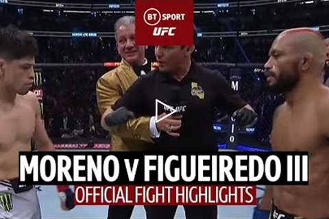 Moreno v Figueiredo III  Flyweight title returns to Brazil!  UFC 270 Fight Highlights