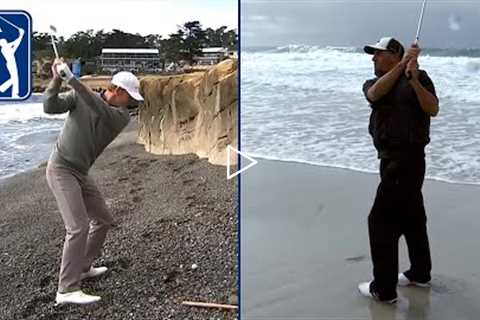 All-time moments from the actual beaches at AT&T Pebble Beach