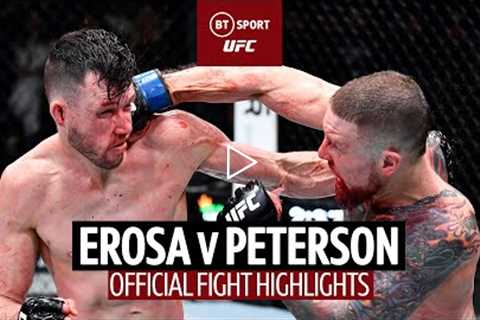 What a scrap 🔥  Julian Erosa v Steven Peterson  UFC Fight Highlights