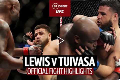 Huge upset KO!  Derrick Lewis v Tai Tuivasa  UFC 271 Fight Highlights