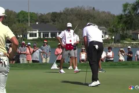 Watch Jon Rahm hit the ‘worst golf shot EVER’ as World No. 1 somehow leave 10-inch putt short at..