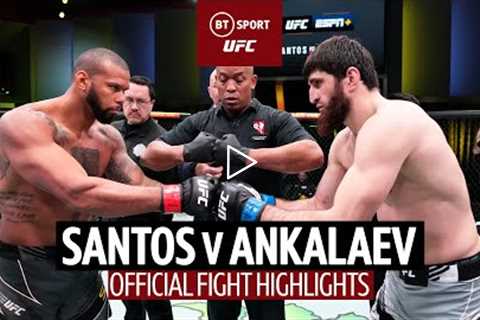 Title shot next? Thiago Santos v Magomed Ankalaev  UFC Fight Highlights