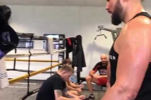 Tyson Fury leaks inside footage of training camp as Gypsy King prepares to face Dillian Whyte at..