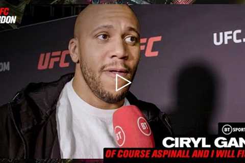 It would be a pleasure to face Aspinall! Ciryl Gane on UFC London and next steps at Heavyweight