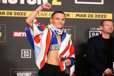 ‘That’s a scary thought’ – Josh Warrington will RETIRE if he loses Kiko Martinez rematch, claims..