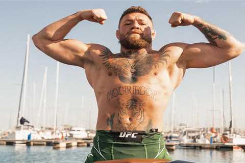 Conor McGregor endures a fun-packed family boat trip just days after UFC superstar was stopped by..