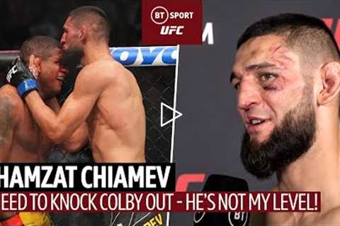 I need to knock Colby out! Khamzat Chimaev on UFC 273 war with Burns and Colby Covington
