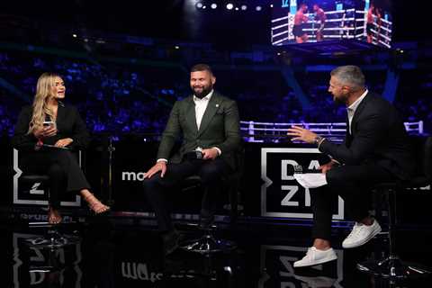 Carl Froch calls Campbell Hatton’s fight ‘erotic’ leaving Laura Woods desperately trying not to..