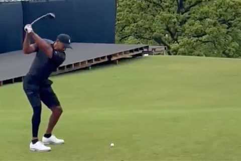 Tiger Woods is doing this again, huh?