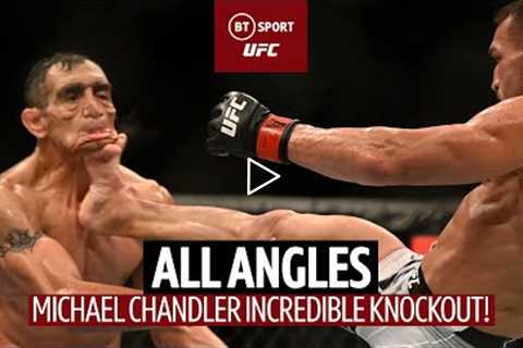 🎥 All Angles of Michael Chandler Shocking KO of Tony Ferguson at UFC 274!