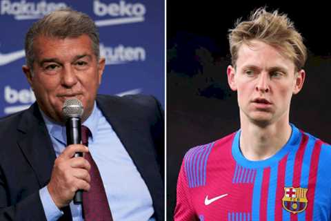 Barcelona president Joan Laporta speaks out on Frenkie de Jong’s future amid Manchester United links