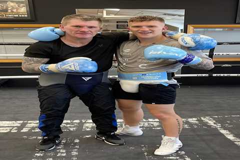 ‘Very emotional day’ – Ricky Hatton spars with son Campbell as proud dad gears up for ring return..