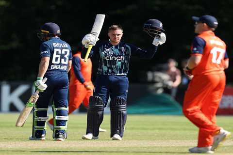 Jason Roy smashes century as England cruise to Netherlands series whitewash with Eoin Morgan’s..