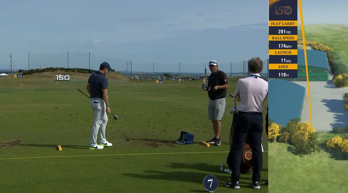 Rory McIlroy clears the St Andrews range with his 3-WOOD as former Open champ looks to bring iconic course to its knees