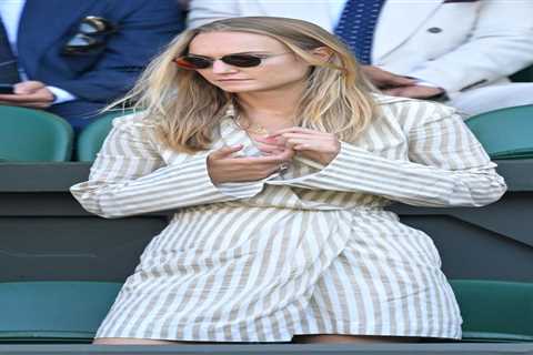 Cameron Norrie’s stunning girlfriend Louise Jacobi watches his Wimbledon clash against Djokovic..