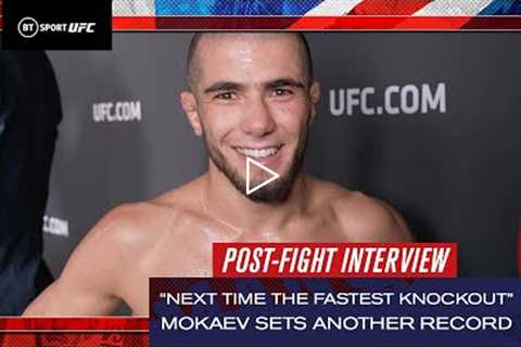 Record Breaker! Muhammad Mokaev shines once again at UFC London  Post-Fight Interview