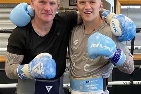 ‘S***, don’t tell your mum’ – Ricky Hatton once floored son Campbell aged 14 during brutal sparring ..