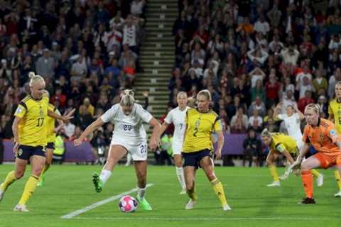 Fans go mad as Alessia Russo scores outrageous backheel in England Lionesses semi