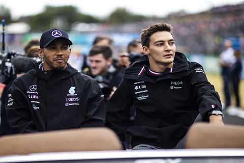 Lewis Hamilton’s Mercedes team-mate George Russell looks unrecognisable as cute schoolkid in cute..