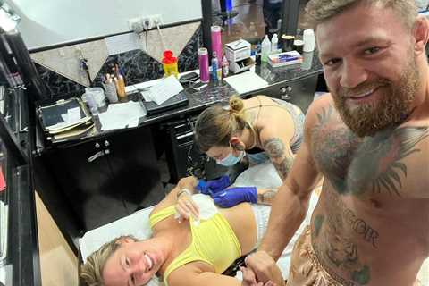 Dee Devlin gets birthday tattoo dedicated to Conor McGregor as UFC star reveals ink in suggestive..