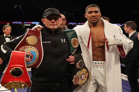 Anthony Joshua says he axed Rob McCracken and hired Robert Garcia to create a happy camp for..