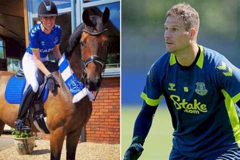 Man Utd target Asmir Begovic’s wife celebrated last move by wearing new shirt on a horse