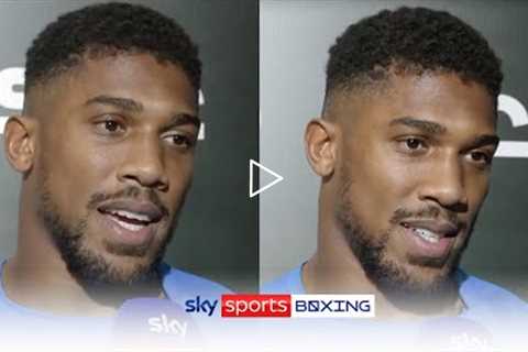 Punchers aren't made, they're born!  Joshua ready for intense battle with Usyk