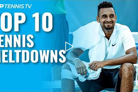 Top 10 ATP Tennis Meltdowns & Angry Moments!