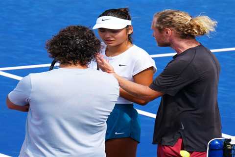 Emma Raducanu breaks down in tears and huge injury concern ahead of US Open with wrist seen being..