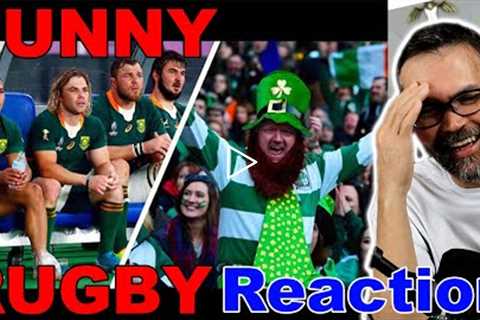 American Reacts to Rugby Funny Sideline Moments!