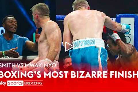 Boxing's most bizarre finish?  Liam Smith beats Hassan Mwakinyo in the strangest of ways!