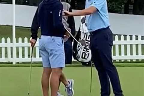 Watch LIV rebel Ian Poulter in blazing row with Horschel in furious bust-up on putting green before ..