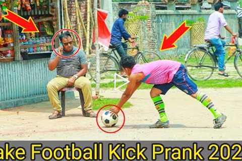 Fake Football Kick Prank !! Football Scary Prank - Gone Wrong Reaction |Razu prank