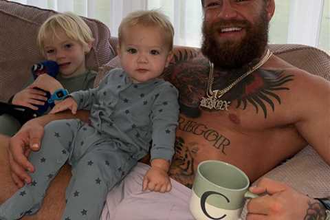 Millionaire UFC star Conor McGregor shows his love for bargain as he poses with cheap mug from..