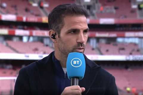 Cesc Fabregas works as BT Sport pundit for Arsenal vs Tottenham just hours after playing in Como’s..