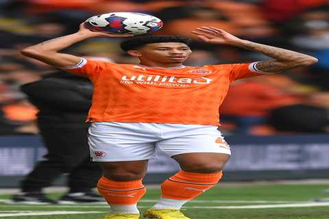 Blackpool defender Jordan Gabriel suffers ‘unfortunate’ freak injury while sitting on a stool