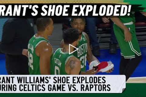 Grant Williams' shoe exploded! | Celtics vs. Raptors preseason highlights | NBC Sports Boston