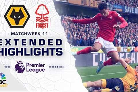 Wolves v. Nottingham Forest | PREMIER LEAGUE HIGHLIGHTS | 10/15/2022 | NBC Sports