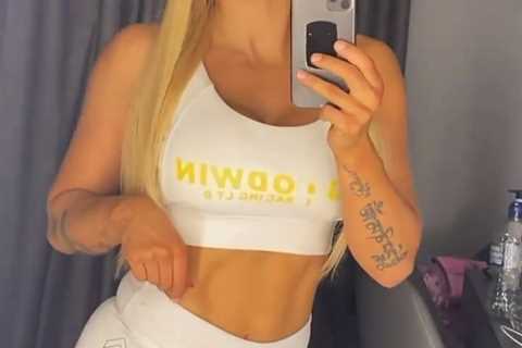 ‘Motivation for the boys’ – Ebanie Bridges wears sexy Leeds United outfit but fails to inspire..