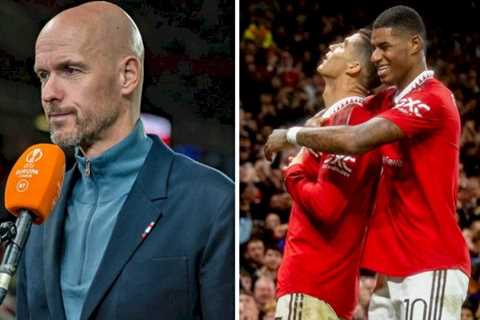 Man Utd boss Erik ten Hag gives Cristiano Ronaldo and Antony verdicts after Sheriff win