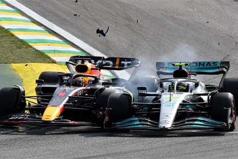 Lewis Hamilton slams bitter F1 rival Max Verstappen after pair crash into each other again at Sao..