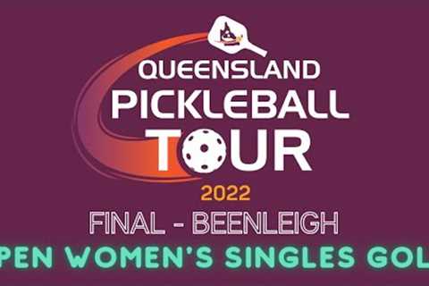 Queensland Pickleball Tour - Final - Beenleigh -  Open Women''''s Singles Gold Medal Match