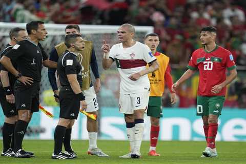 ‘They can give them the trophy’ – Fuming Pepe slams decision to let Argentine referee take charge..