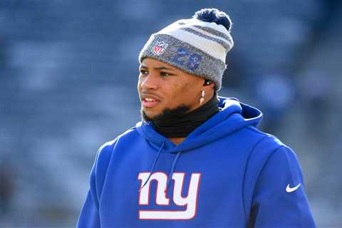 Giants’ Saquon Barkley ‘50-50’ to play vs. Eagles, per report