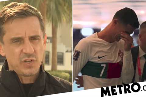 Gary Neville says it was ‘horrible’ watching Cristiano Ronaldo break down in tears after Portugal’s ..